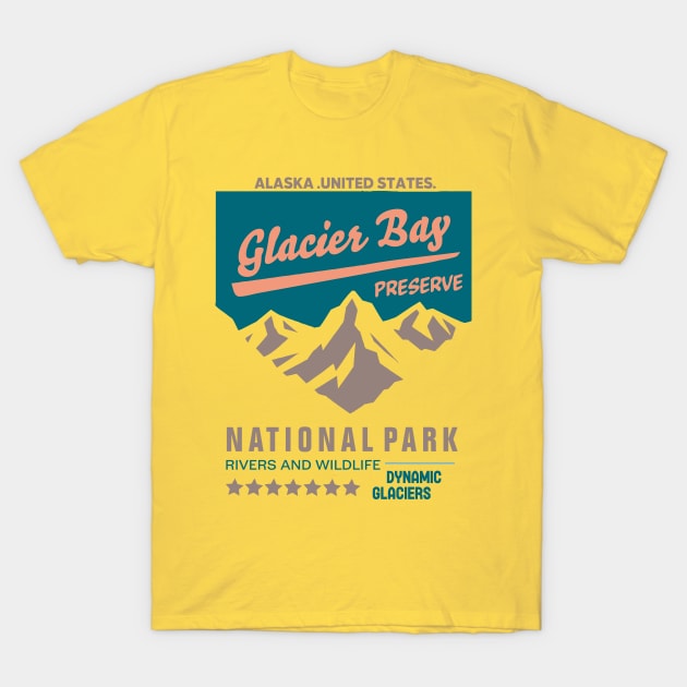 Glacier Bay National Park Alaska T-Shirt by Alexander Luminova